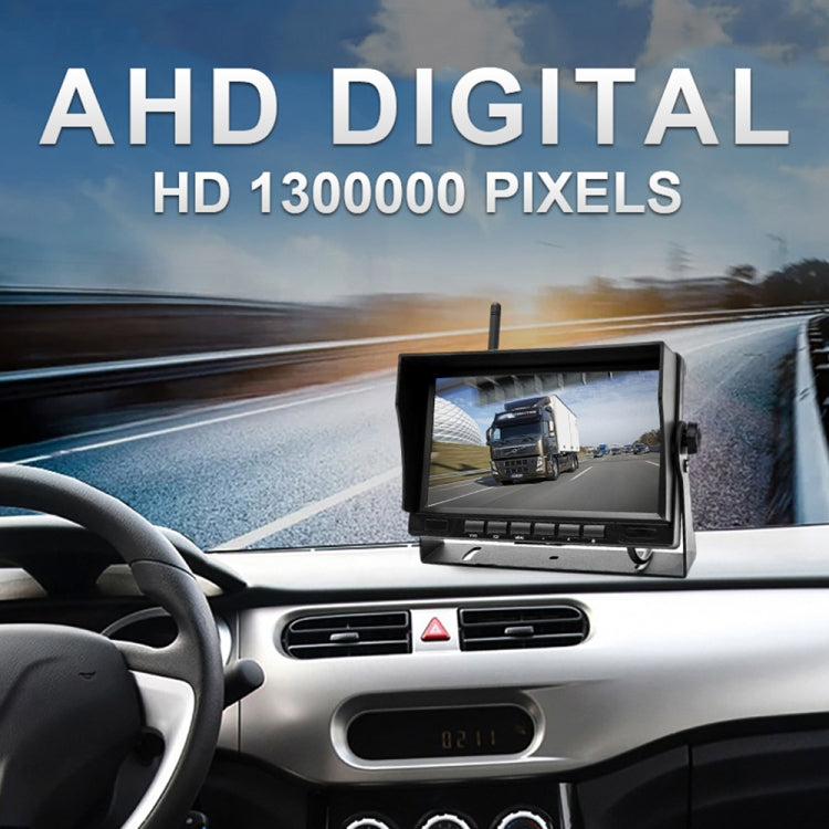 7 inch Car Digital Wireless Rear-view Split-screen Monitor Four Record, Four Record 7 inch Car Digital Wireless Rear-view Split-screen Monitor Four Record, Four Record